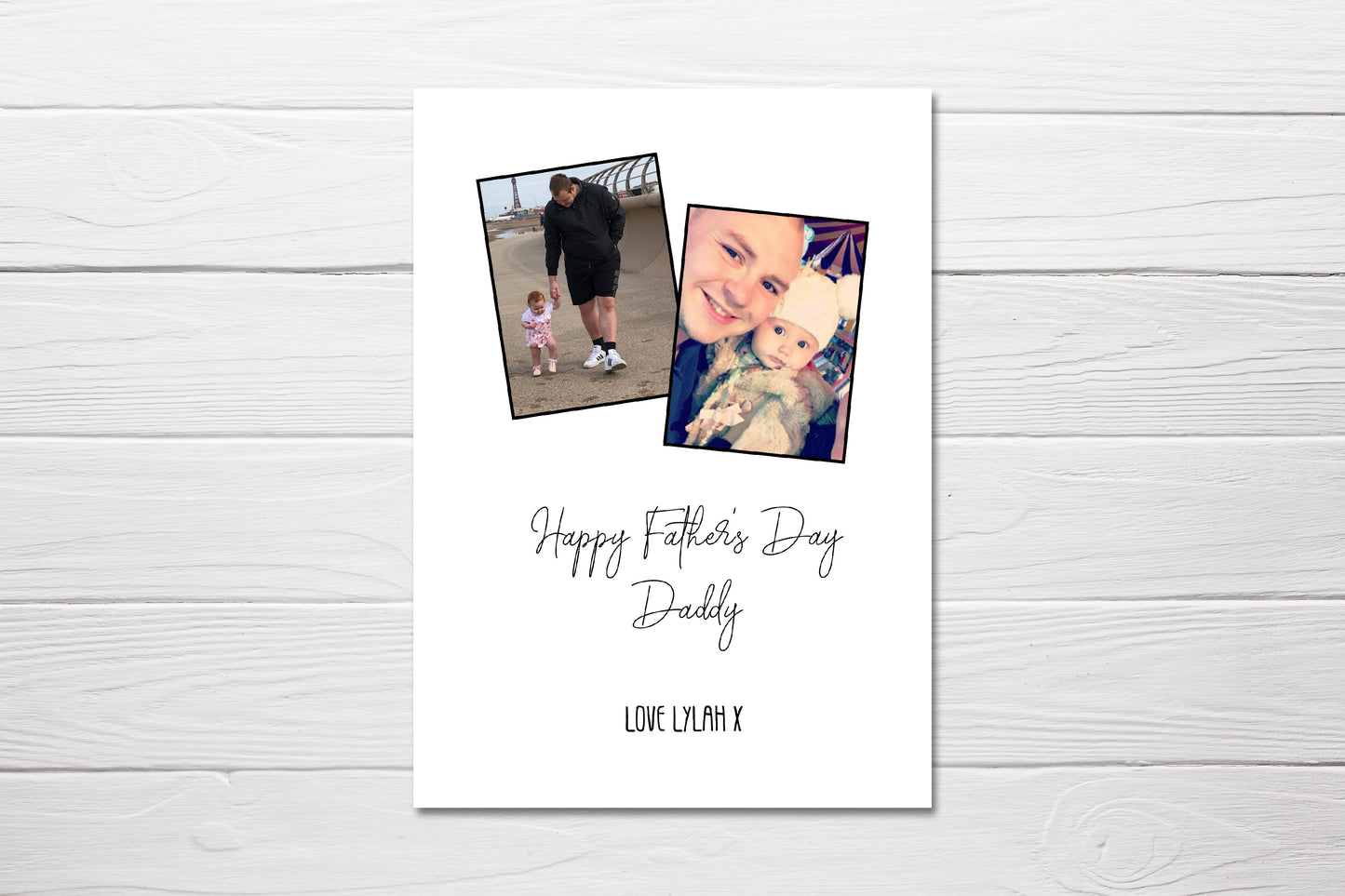 Fathers Day Card | Personalised Photo Card - Dinky Designs