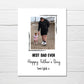 Fathers Day Card | Personalised Best Dad Ever | Photo Card - Dinky Designs