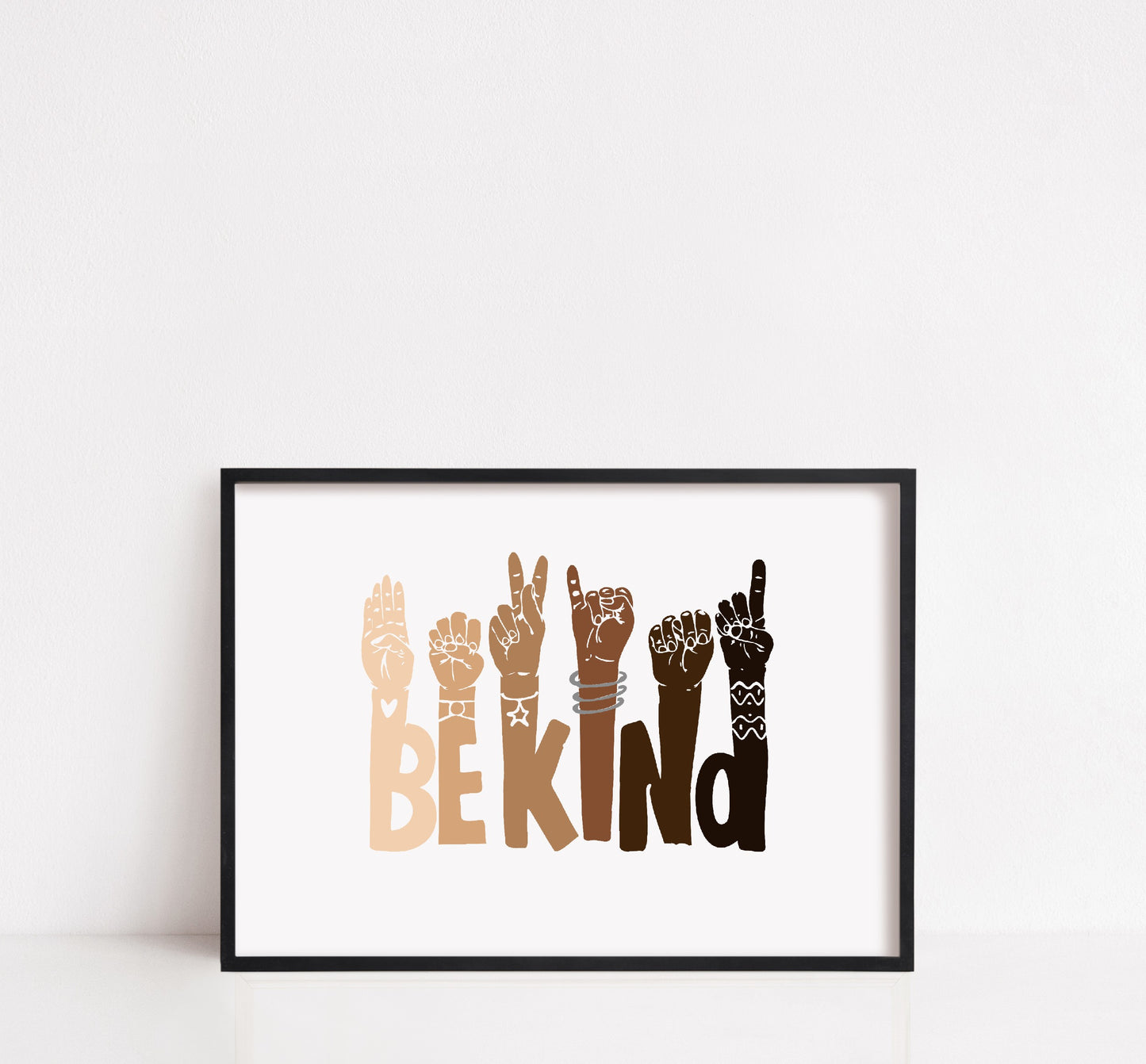 Quote Print | Be Kind | Motivational Print - Dinky Designs