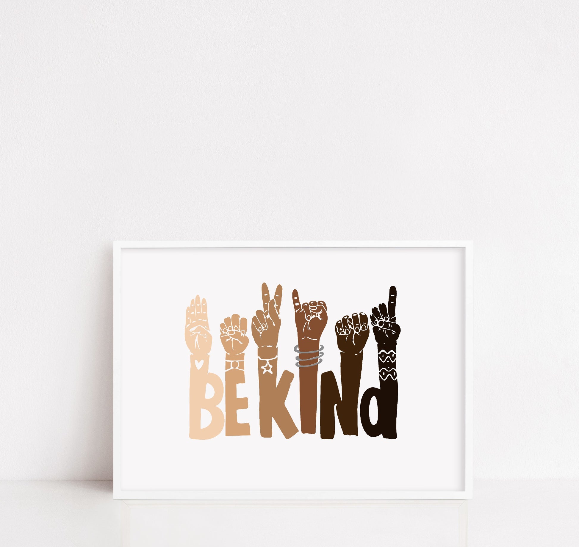 Quote Print | Be Kind | Motivational Print - Dinky Designs