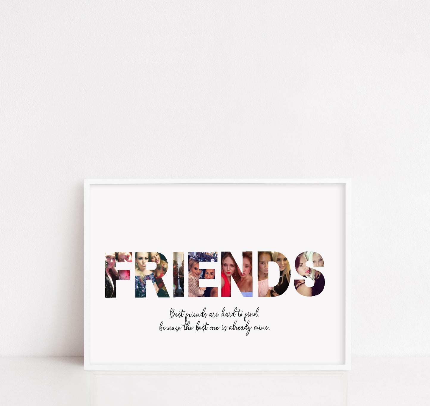 Friendship Print | Personalised Friend Image Design | Friend Gift - Dinky Designs