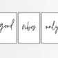 Quote Print | Good Vibes Only | Set Of 3 Prints - Dinky Designs