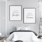 Bedroom Prints | Good Morning Beautiful, Good Morning Handsome | Set Of 2 Prints - Dinky Designs