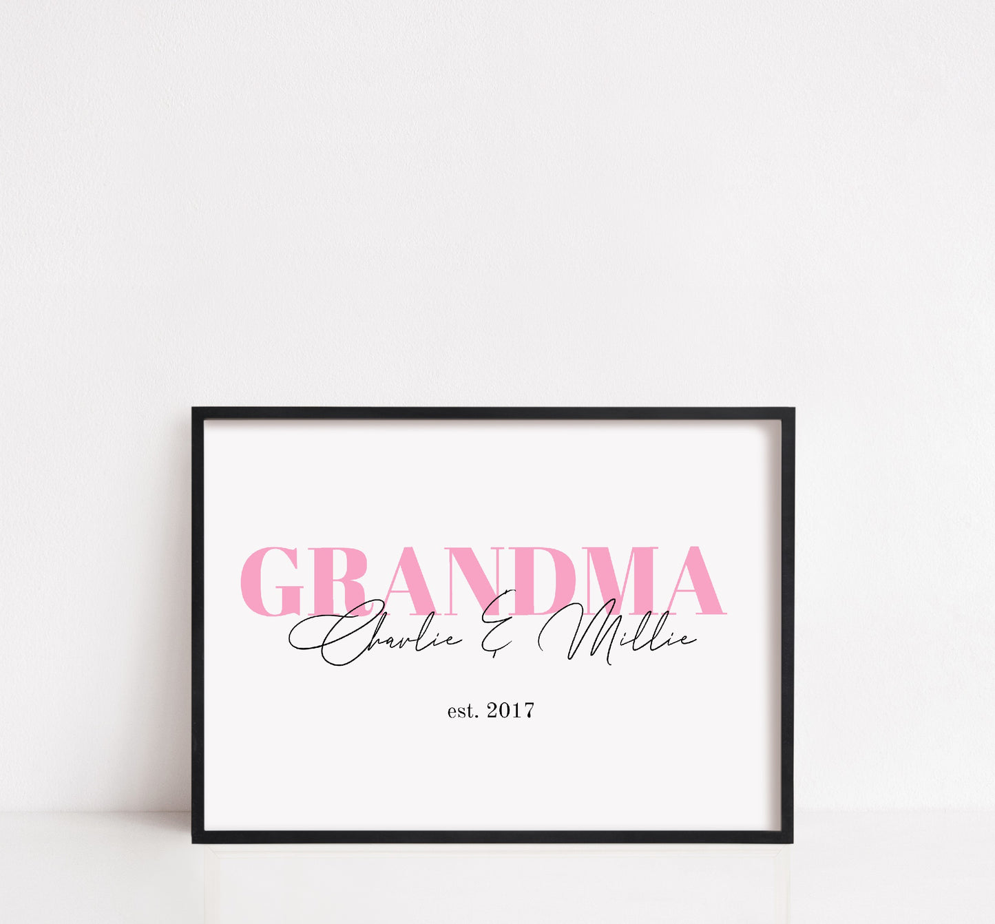 Grandma Print | Personalised Grandma Grandchildren Print | Grandma Gift | Family Print - Dinky Designs