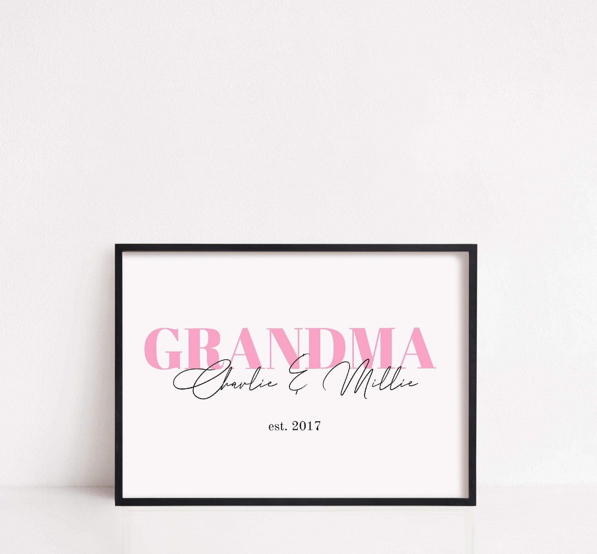 Grandma Print | Personalised Grandma Grandchildren Print | Grandma Gift | Family Print - Dinky Designs