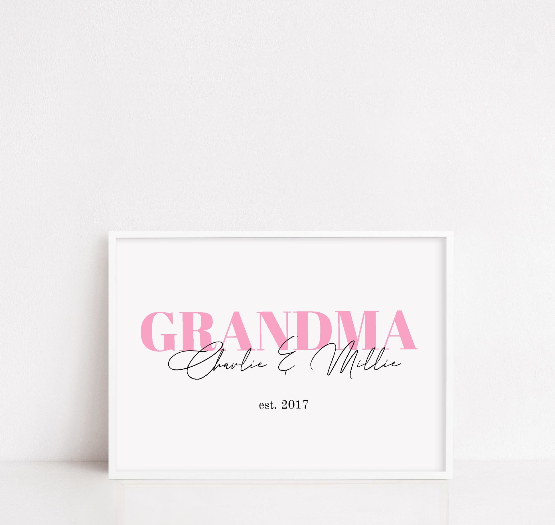 Grandma Print | Personalised Grandma Grandchildren Print | Grandma Gift | Family Print - Dinky Designs