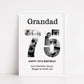 Grandad Print | Personalised Happy Birthday Grandad | Grandad Birthday Gift - Dinky Designs