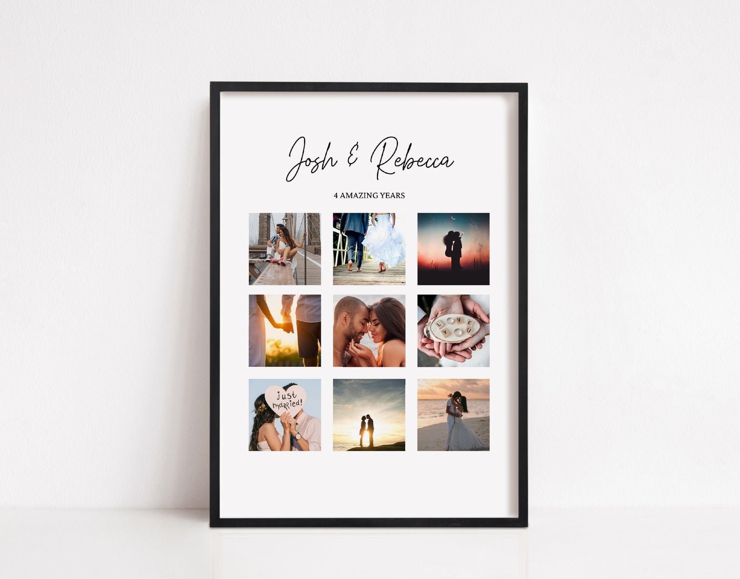 Anniversary Print | Personalised Years Together Print | Anniversary Gift - Dinky Designs