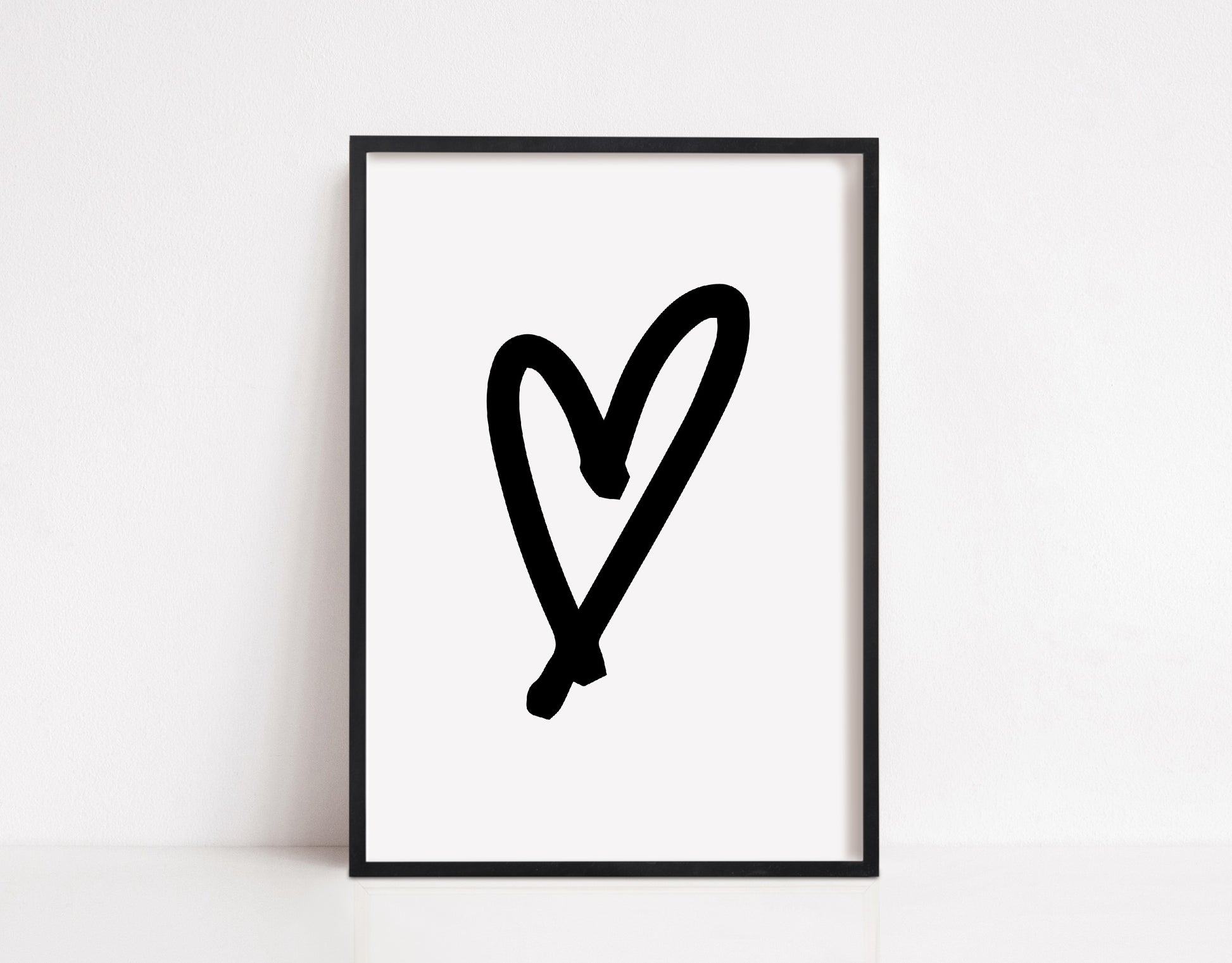 Heart Print (Design 1) | Image Print | Clipart Print - Dinky Designs