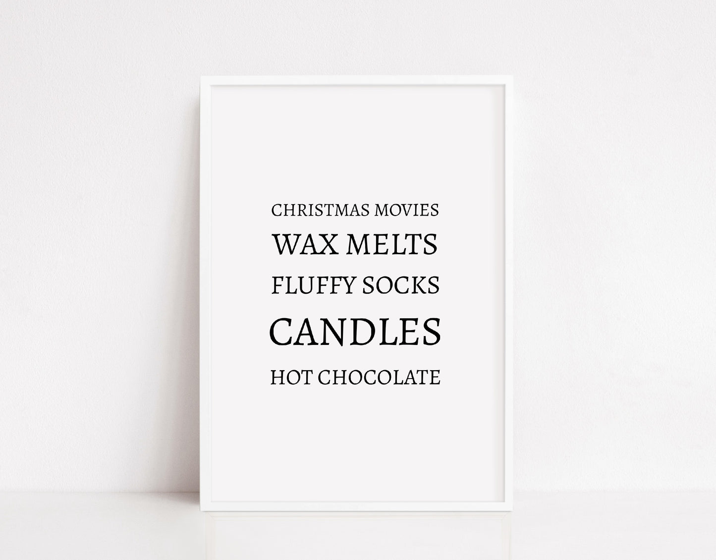 Christmas Print | Christmas Cosy List | Christmas Décor | Quote Print