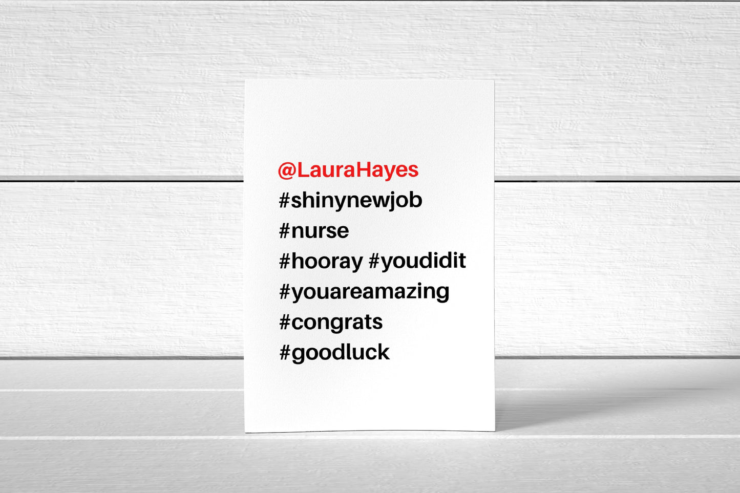 New Job Card | Hashtag | Congratulations Card