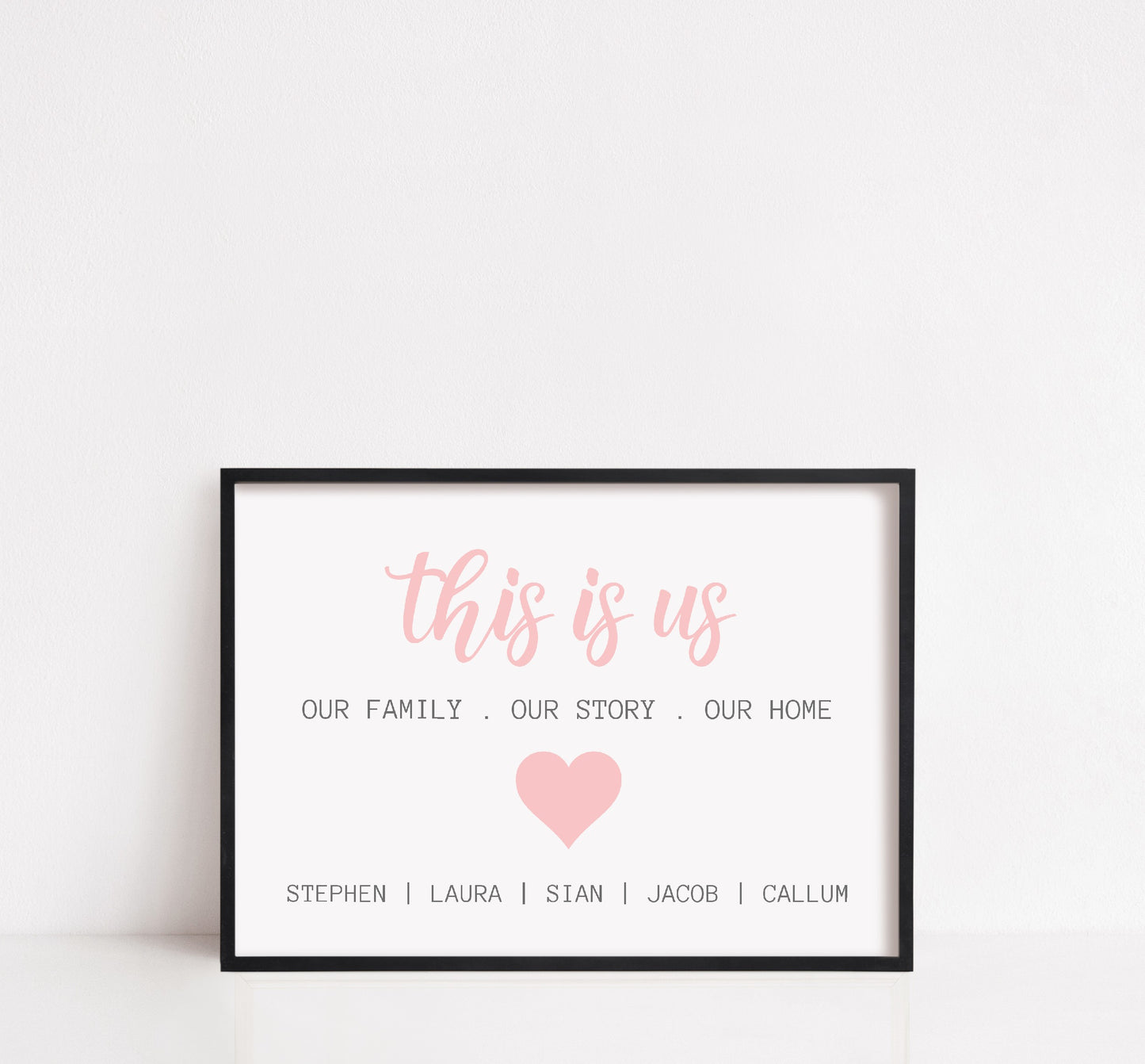 Quote Print | This Is Us | Personalised Print | Family Print