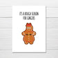 Christmas Card | It's A Rough Season For Gingers | Funny Card | Joke Card