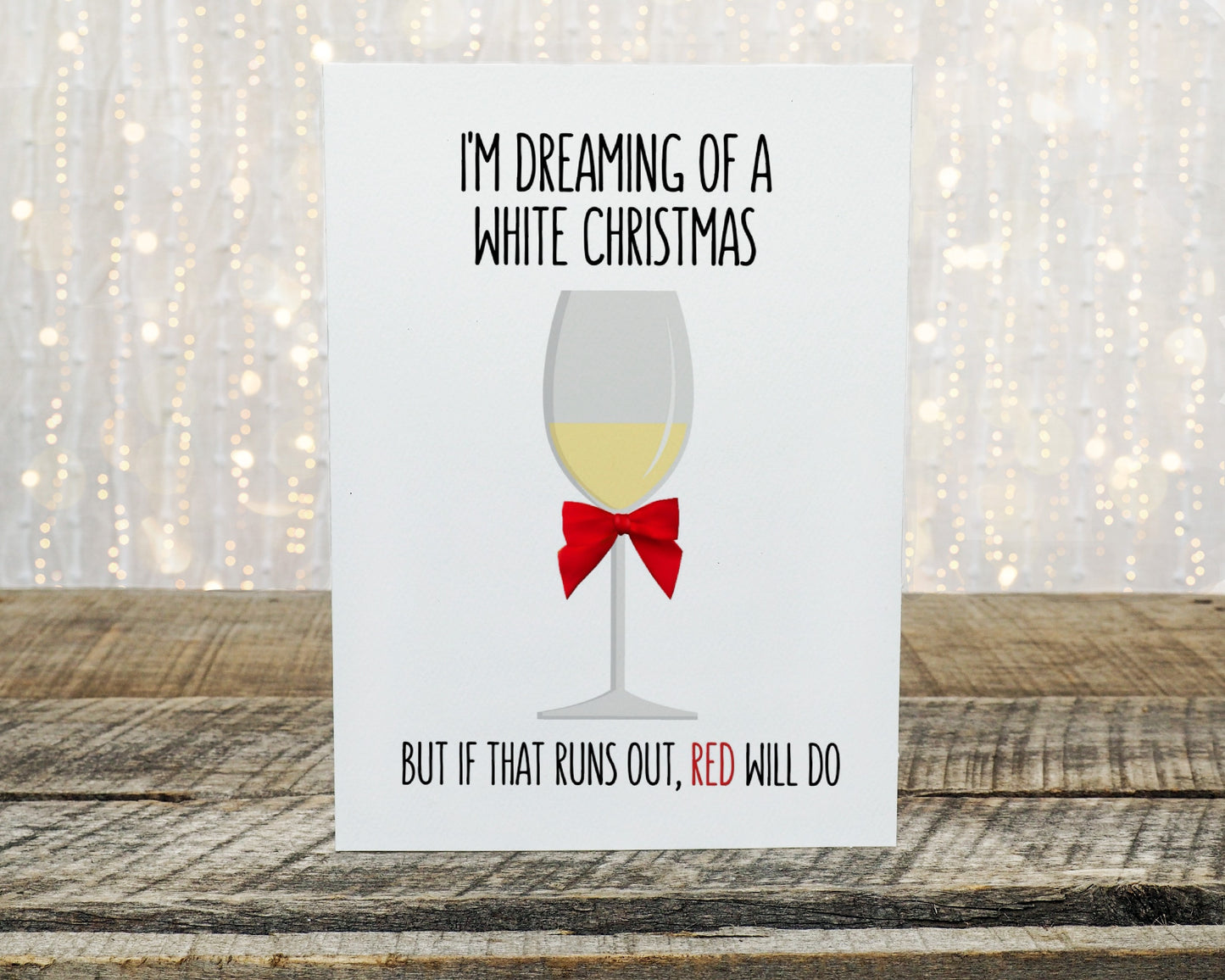 Christmas Card | I'm Dreaming Of A White Christmas | Funny Card | Joke Card