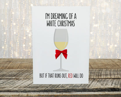 Christmas Card | I'm Dreaming Of A White Christmas | Funny Card | Joke Card