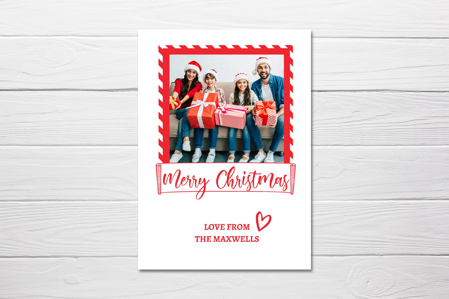 Christmas Card | Family Photo Image | Personalised Photo Christmas Card
