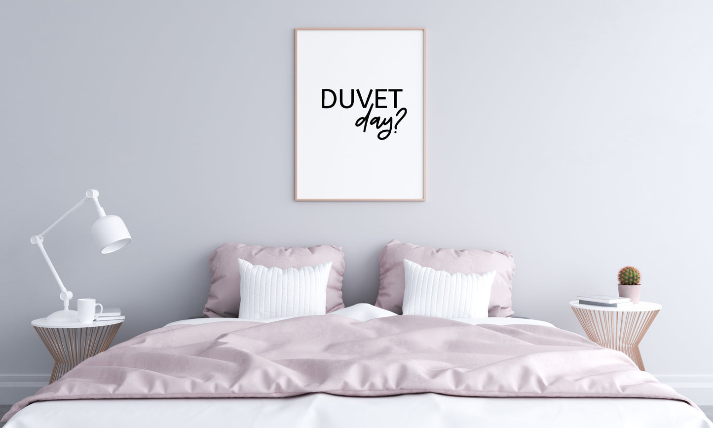 Bedroom Print | Duvet Day Print | Quote Print
