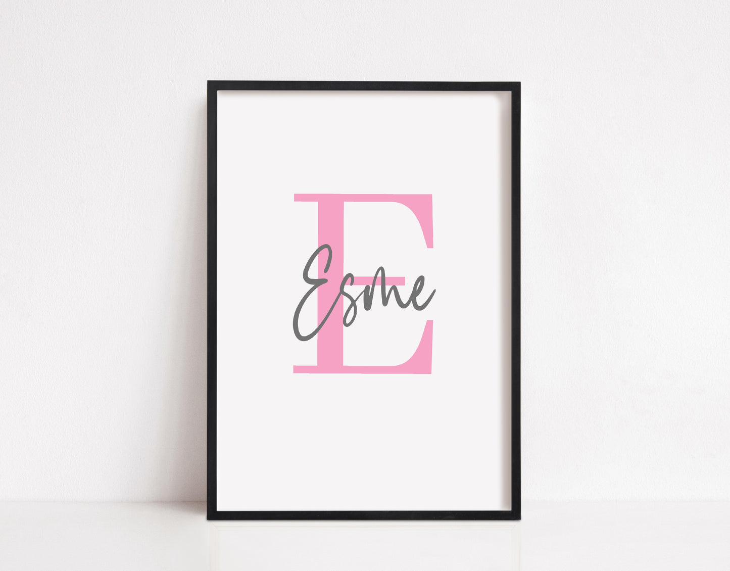 Name Initial Print | Personalised Print | Bedroom Print