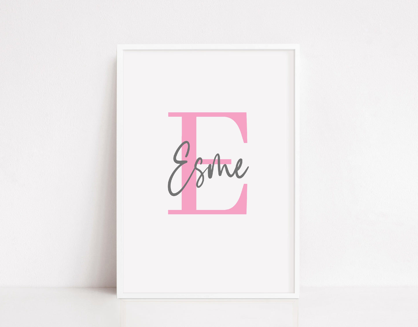 Name Initial Print | Personalised Print | Bedroom Print