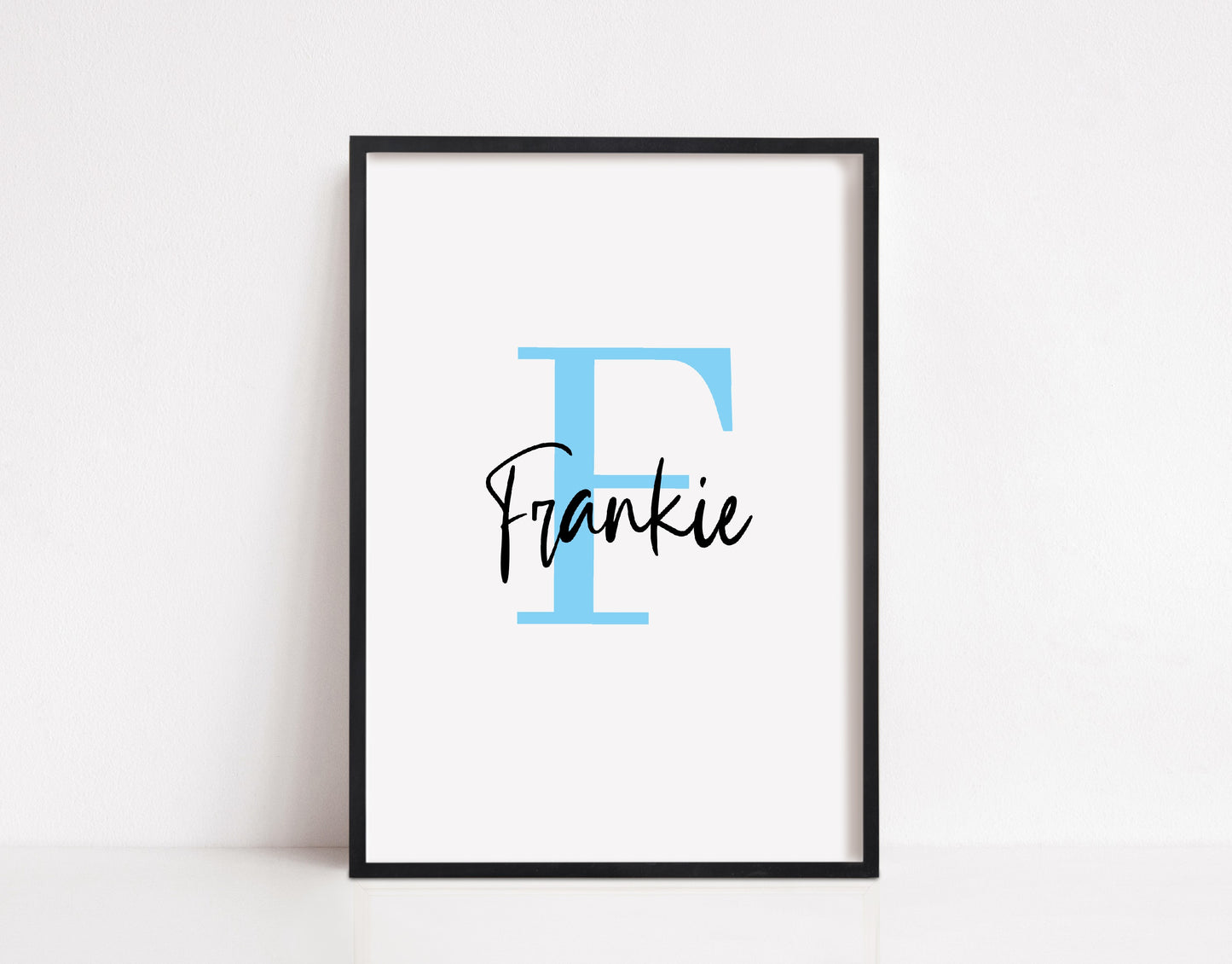 Name Initial Print | Personalised Print | Bedroom Print