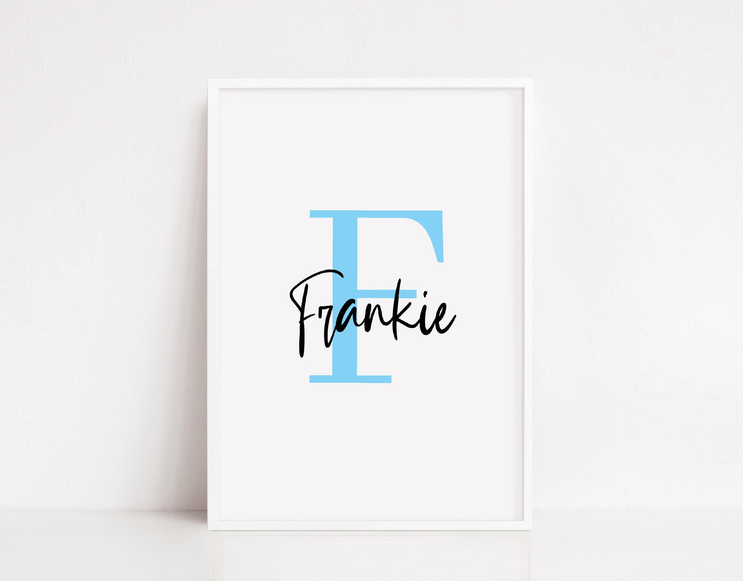 Name Initial Print | Personalised Print | Bedroom Print