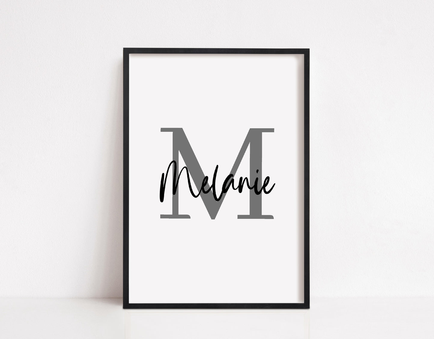 Name Initial Print | Personalised Print | Bedroom Print