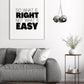 Quote Print | Do What Is Right, Not What Is Easy | Motivational Print