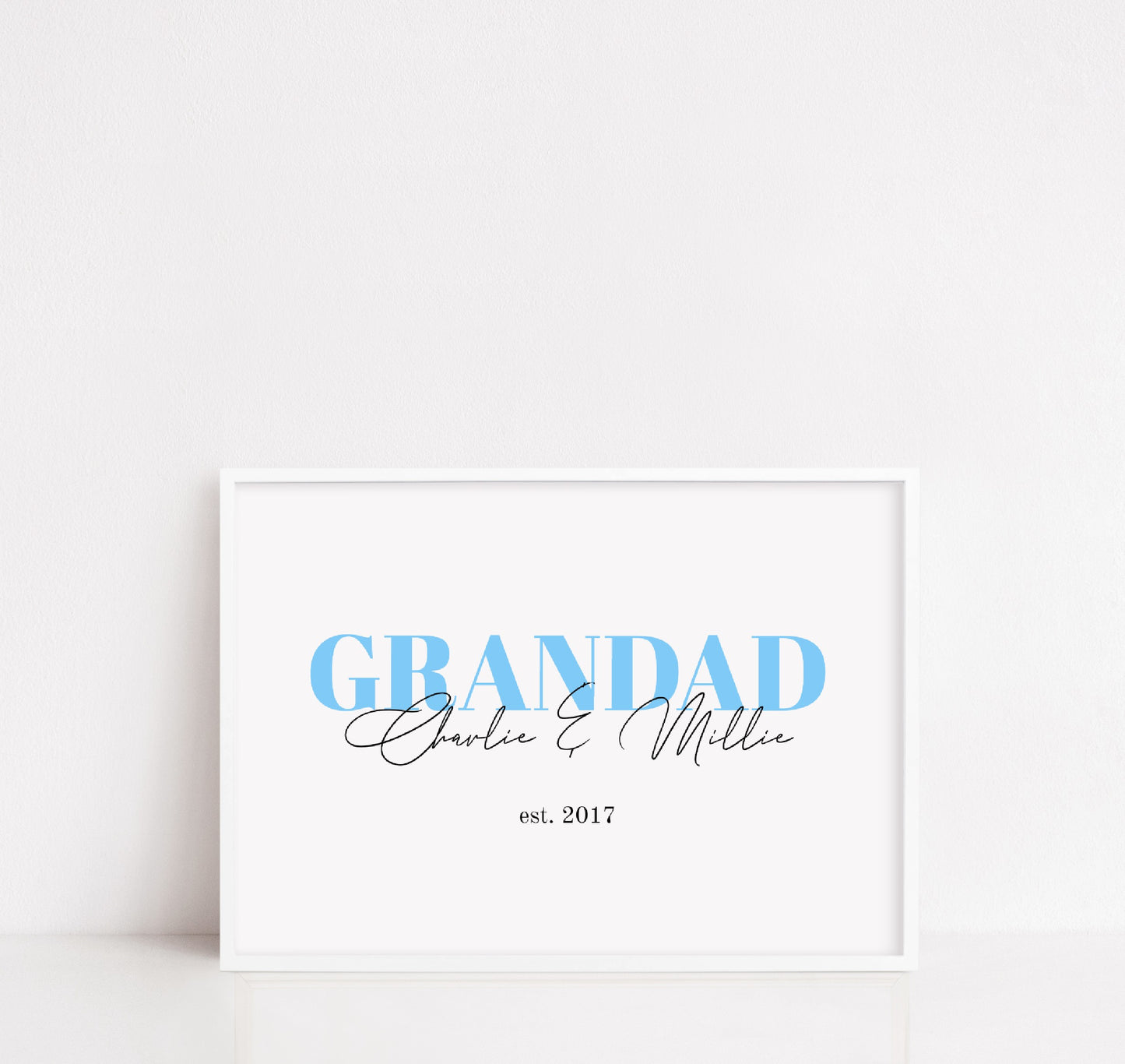 Grandad Print | Personalised Grandad Grandchildren Print | Grandad Gift | Family Print