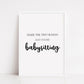 Nursery Print | Wake The Tiny Human And You're Babysitting | Funny Print