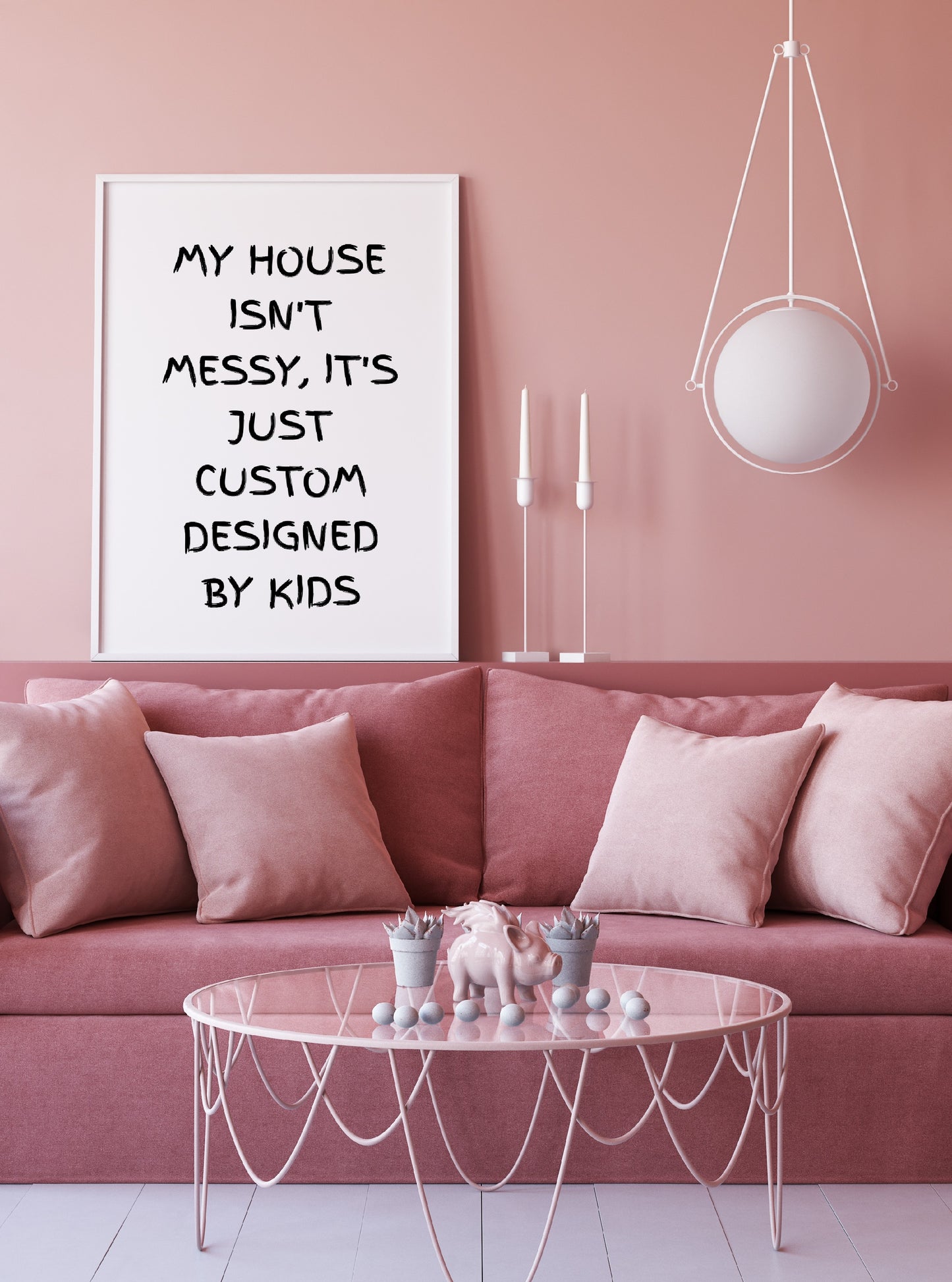 Quote Print | My House Isn't Messy | Home Print