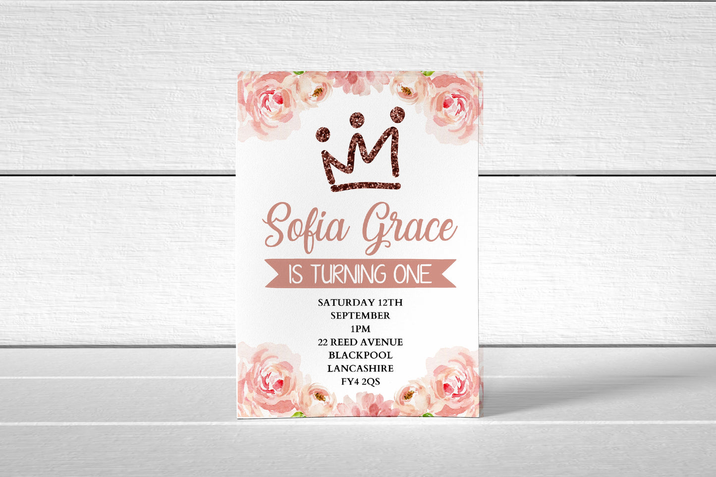 Floral Invitations | A6 Invites | Girly Invitations | Party Invitations