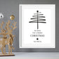 Christmas Print | We Wish You A Merry Christmas | Christmas Décor | Personalised Christmas Print