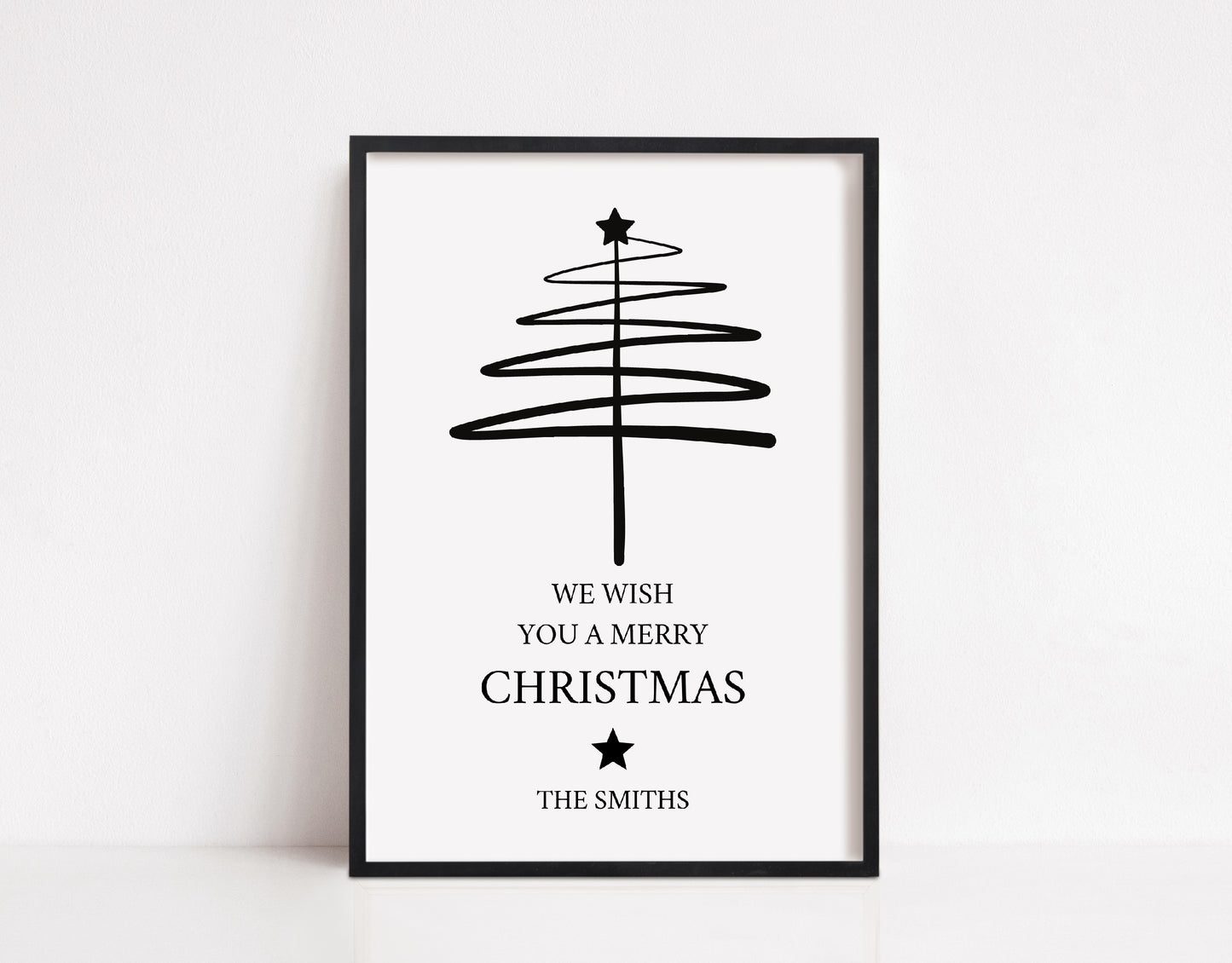 Christmas Print | We Wish You A Merry Christmas | Christmas Décor | Personalised Christmas Print