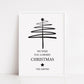 Christmas Print | We Wish You A Merry Christmas | Christmas Décor | Personalised Christmas Print