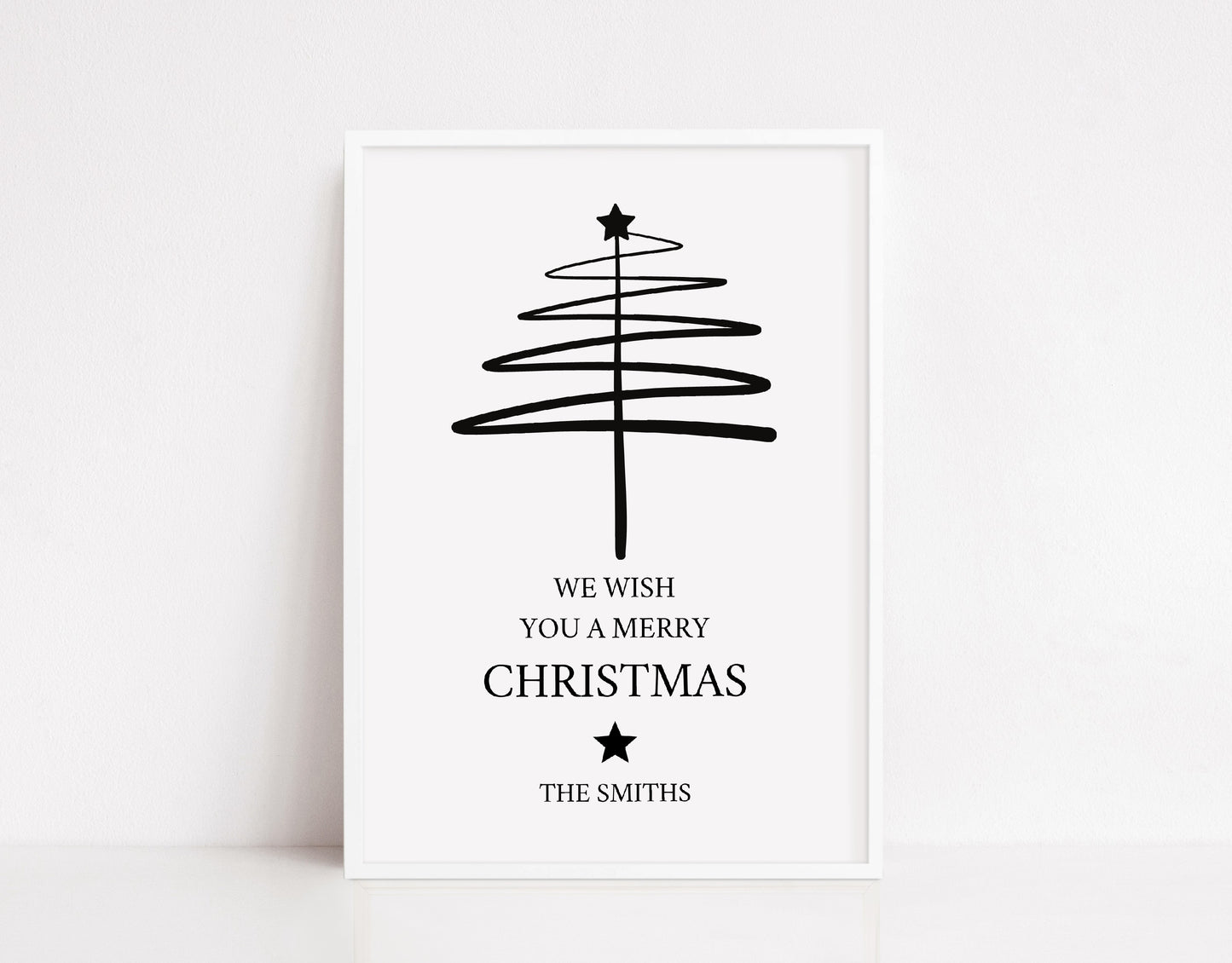 Christmas Print | We Wish You A Merry Christmas | Christmas Décor | Personalised Christmas Print