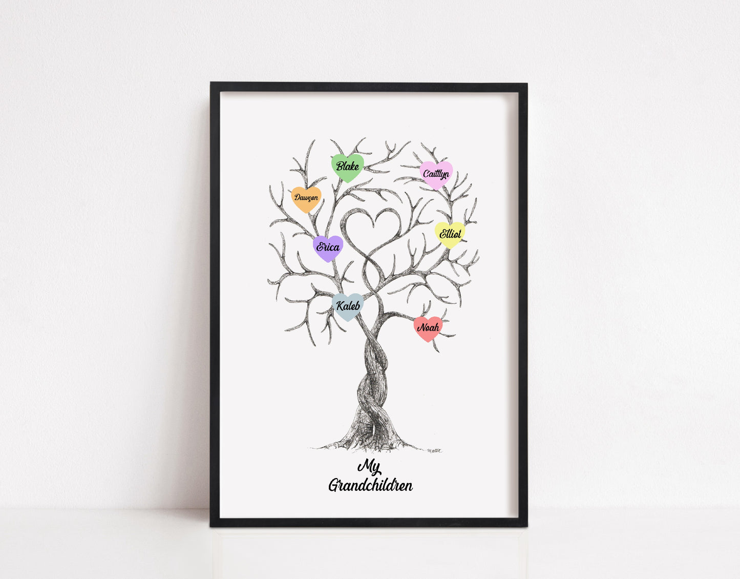 Family Print | My Grandchildren | Family Tree Print | Personalised Print