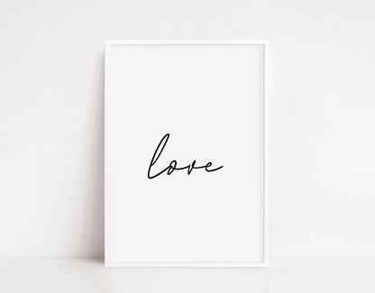 Simple Love Print | Love Quote | Quote Print