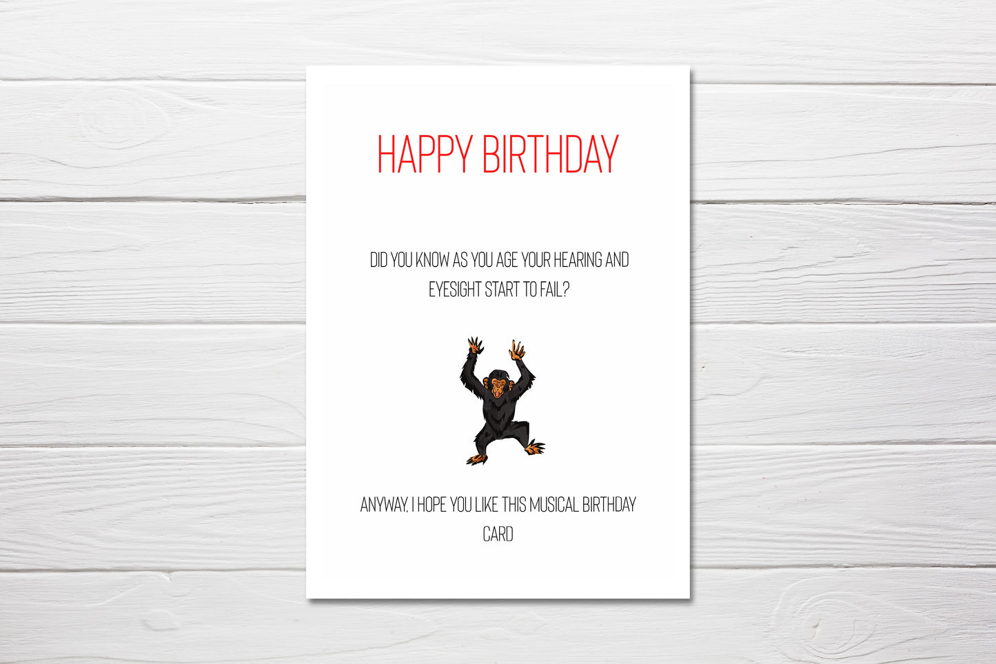 Birthday Card | Joke Card | Musical Birthday Card | Funny Card