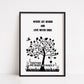 Family Print | Where Life Begins & Love Never Ends | Family Tree Print