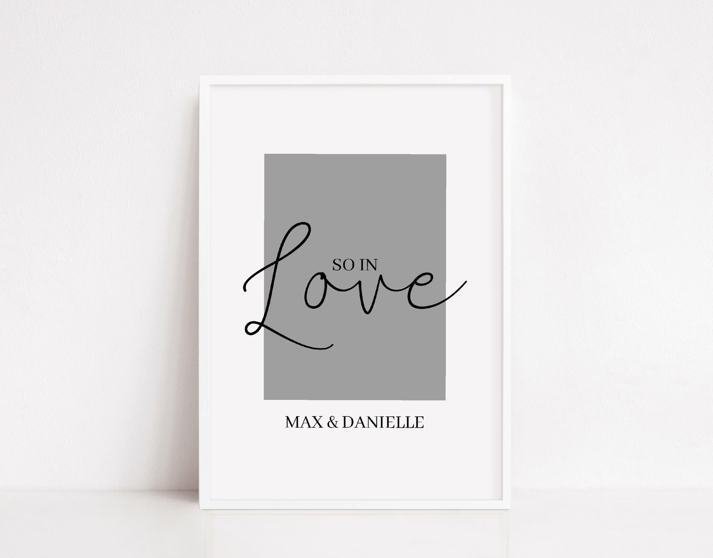 Couples Print | So In Love | Love Print | Personalised Name Print