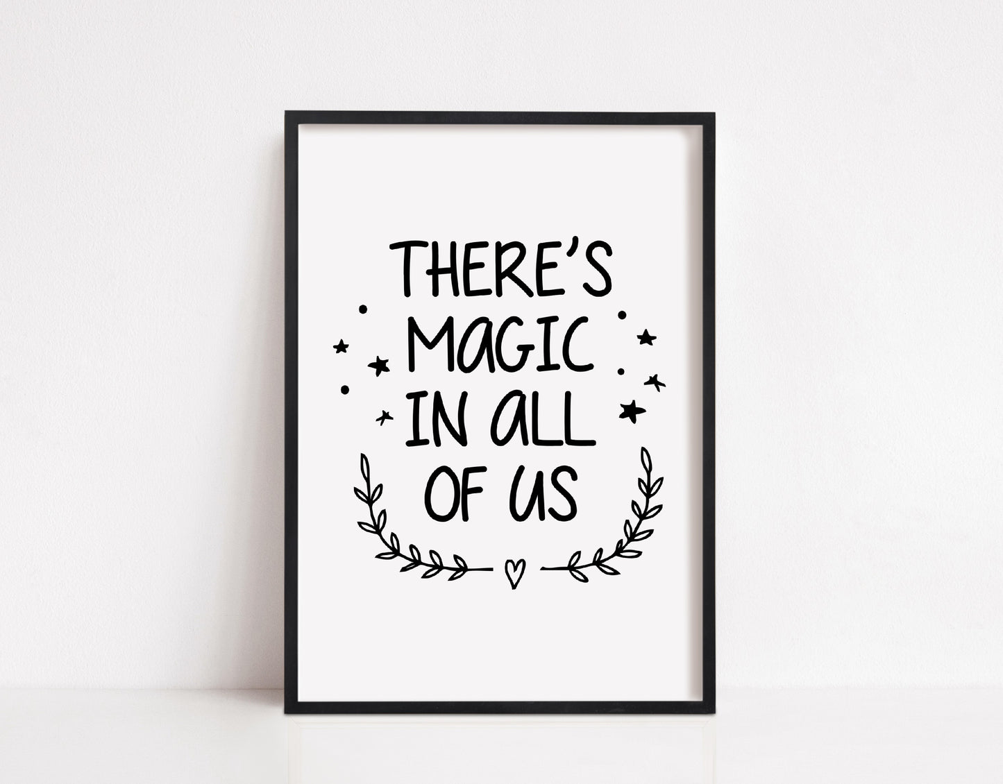Christmas Print | There's Magic In All Of Us | Quote Print