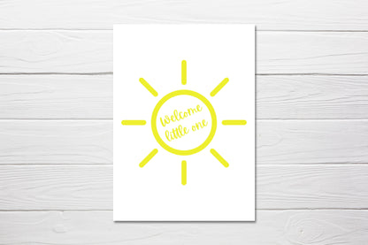 New Baby Card | Hello Little One | Newborn Baby Card