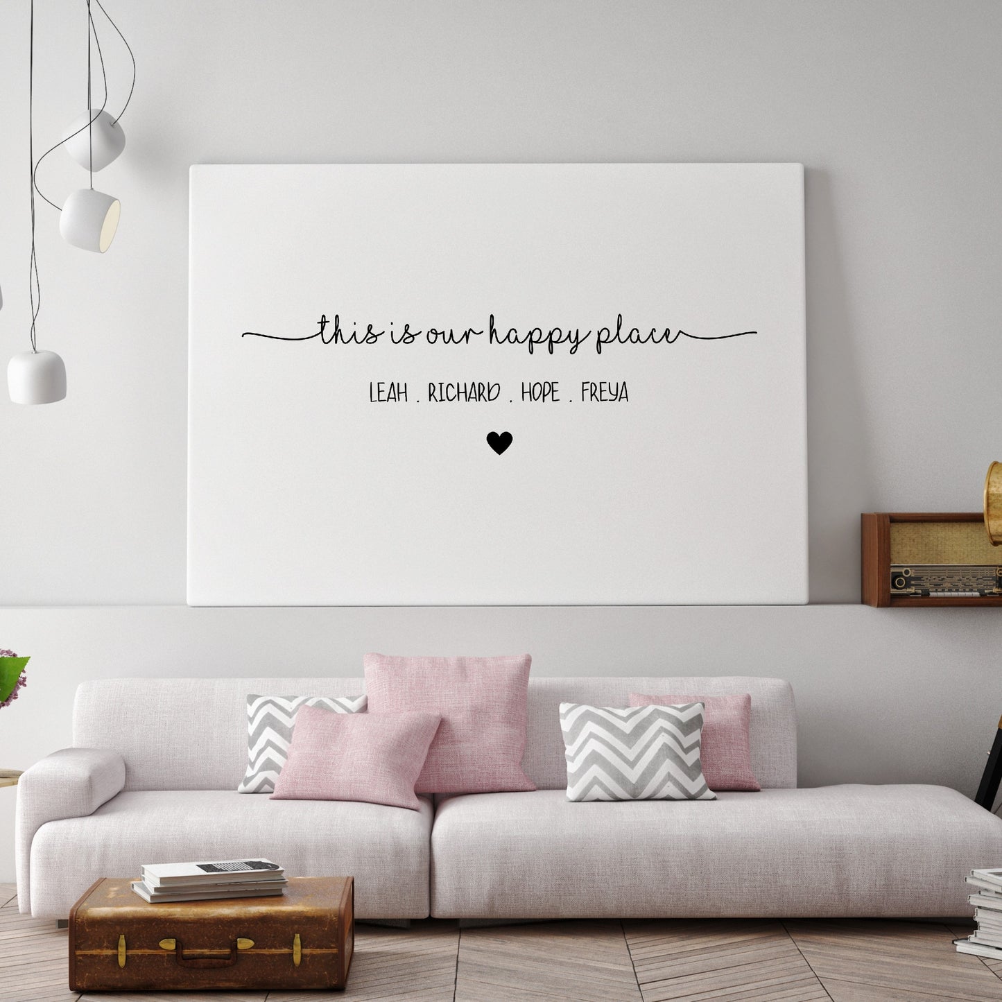 Family Print | This Is Our Happy Place | Personalised Print