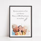 Memory Print | Because Someone We Love Is In Heaven There's A Little Bit Of Heaven In Our Home| Heaven Print | Personalised Memory Print