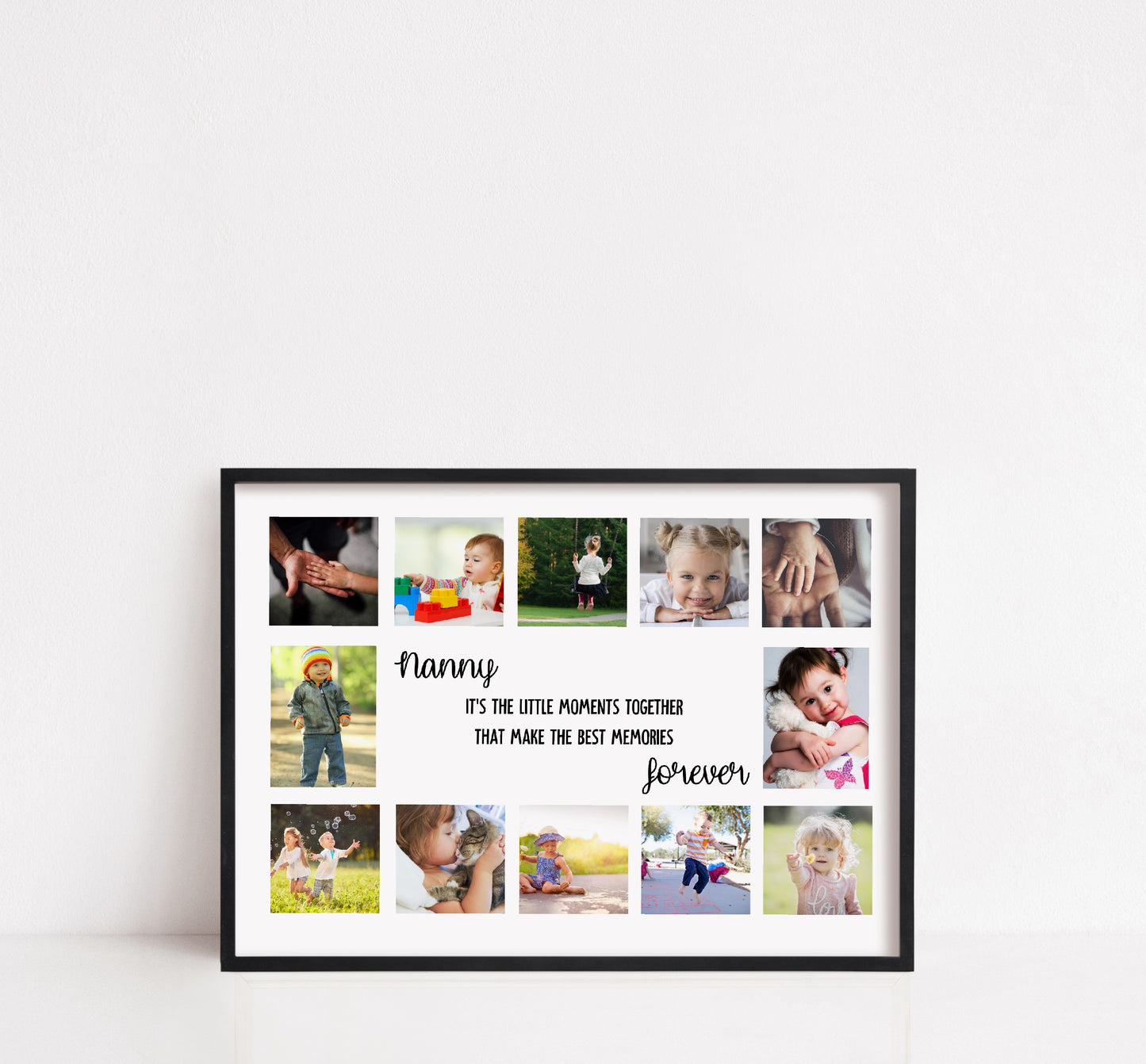 Nanny Print | Personalised Nanny Gift | Grandchildren Photo Print
