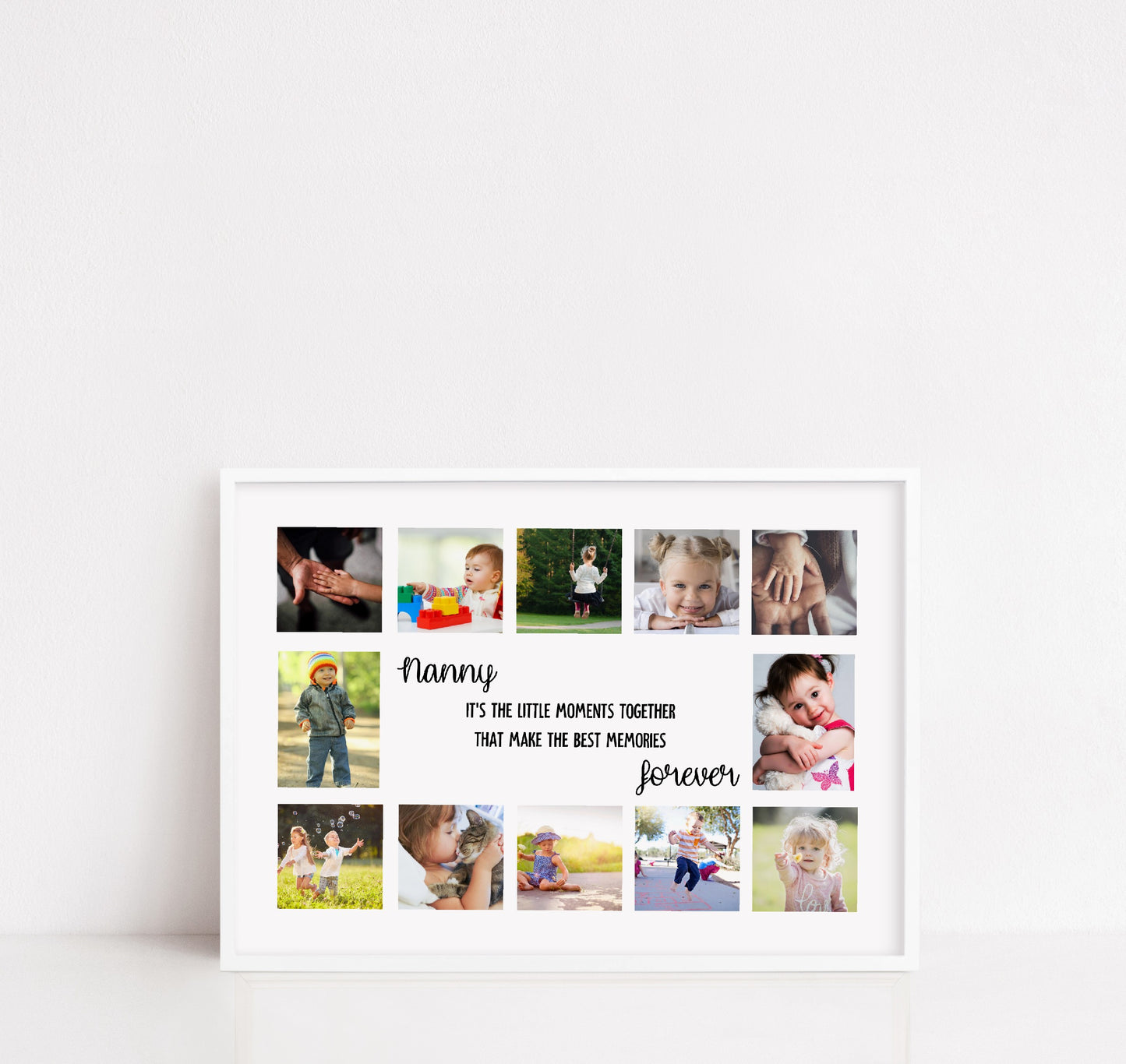 Nanny Print | Personalised Nanny Gift | Grandchildren Photo Print