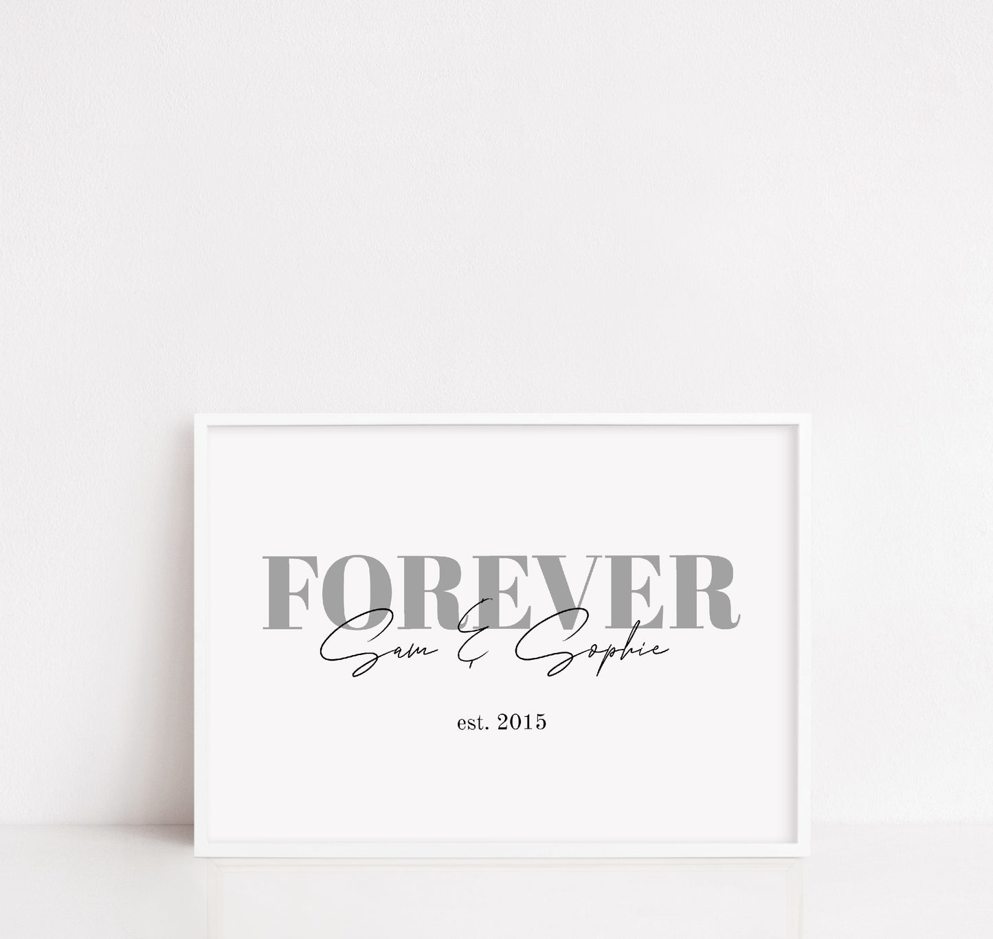 Couples Print | Forever Custom Print | Personalised Print | Anniversary Print | Valentines Day Print | Wedding Print