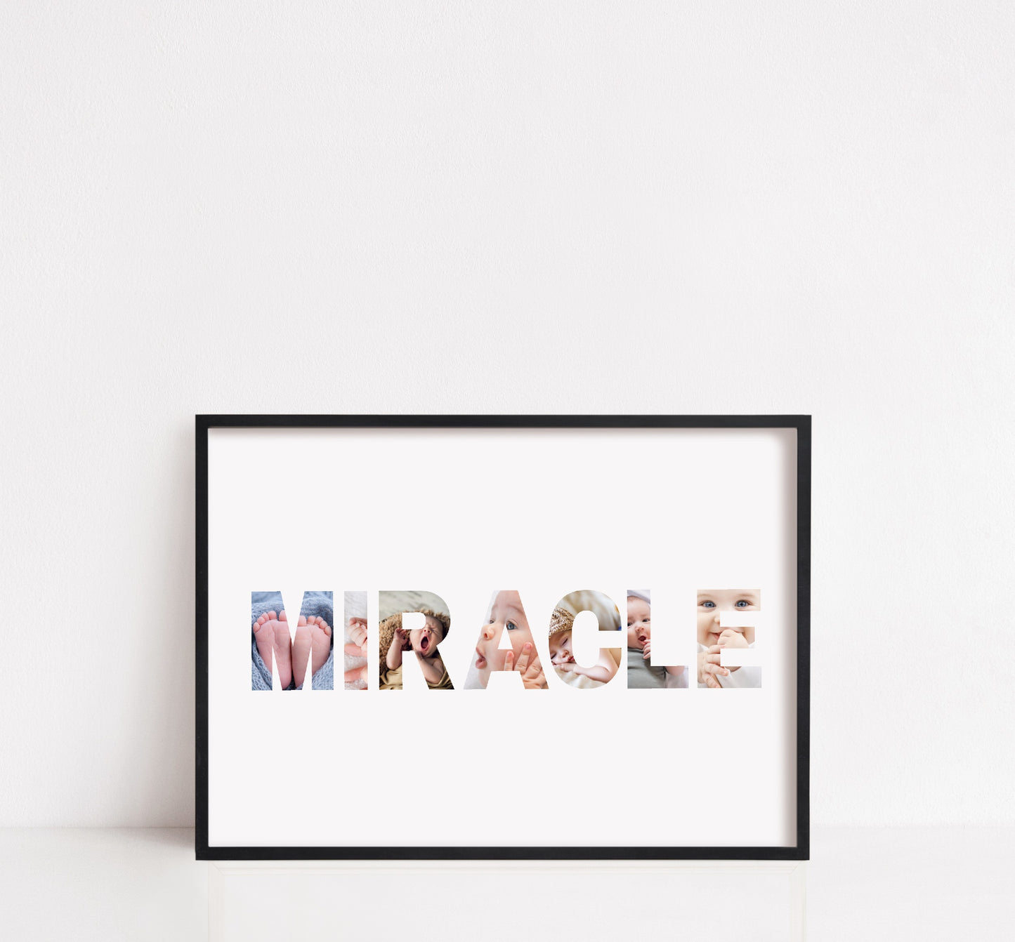 Newborn Baby Print | Miracle Image Print | New Baby Gift | Personalised Baby Print