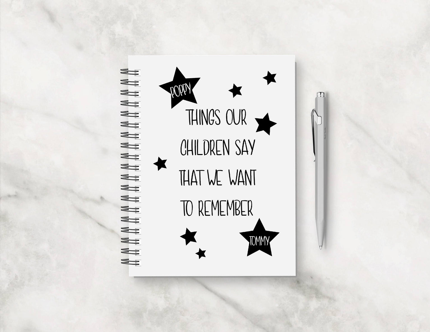 Memory Notebook | Things Our Children Say That We Want To Remember | Funny Planner | Funny Notebook | Children's Notebook