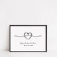 Couples Print | May Your Love Story Continue Forever | Personalised Print